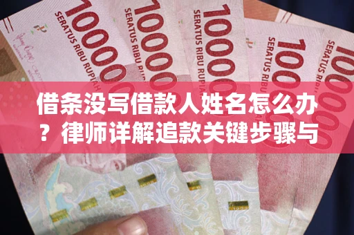 济南借条没写借款人姓名怎么办？律师详解追款关键步骤与证据链构建