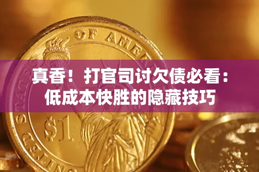 济南真香！打官司讨欠债必看：低成本快胜的隐藏技巧
