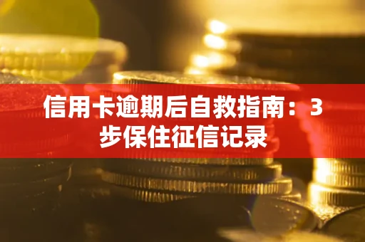 济南信用卡逾期后自救指南：3步保住征信记录