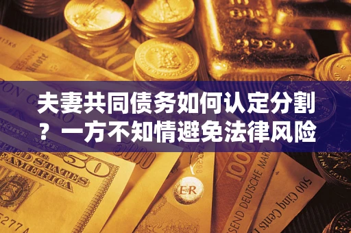 济南夫妻共同债务如何认定分割？一方不知情避免法律风险必看！
